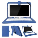Leather Keyboard for 7" Tablet PC USB Blue